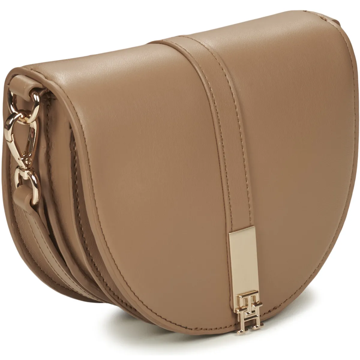 Sacs À Main^Tommy Hilfiger - TH HERITAGE SADDLE BAG Marron