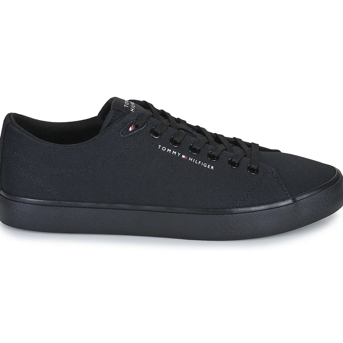 Baskets Mode^Tommy Hilfiger - TH HI VULC LOW CORE CANVAS Noir