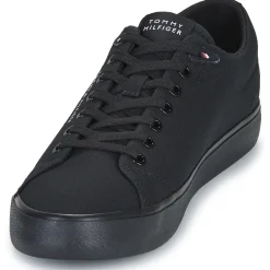 Baskets Mode^Tommy Hilfiger - TH HI VULC LOW CORE CANVAS Noir