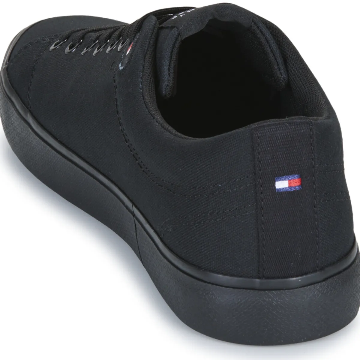 Baskets Mode^Tommy Hilfiger - TH HI VULC LOW CORE CANVAS Noir