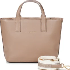 Sacs À Main^Tommy Hilfiger - TH LOGOTAPE MINI TOTE Marron