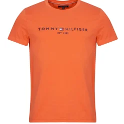 T-shirts & Polos^Tommy Hilfiger - TOMMY LOGO TEE Orange
