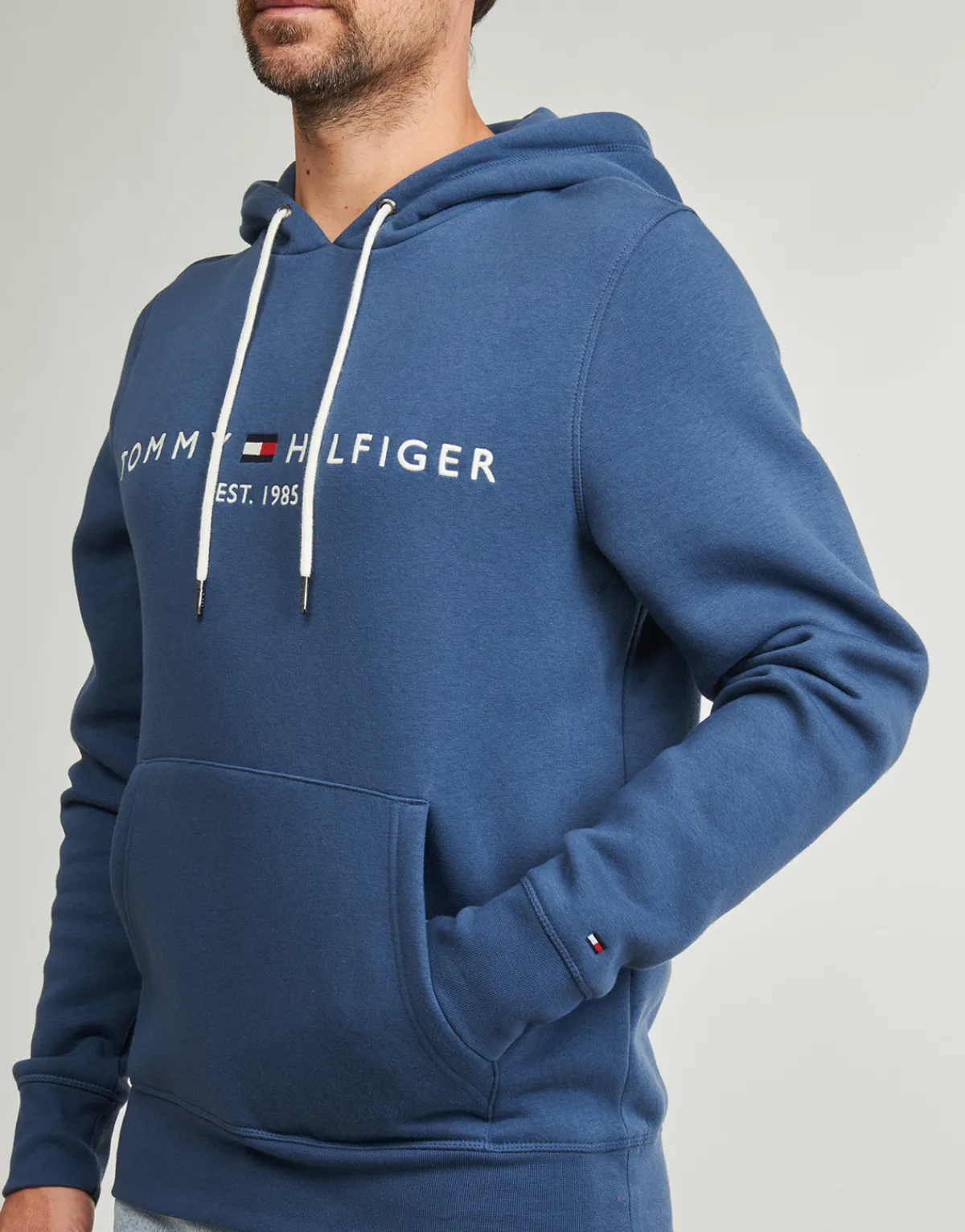 Sweats & Polaires^Tommy Hilfiger - TOMMY LOGO HOODY Bleu