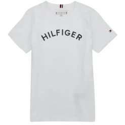 T-shirts & Polos^Tommy Hilfiger - U HILFIGER ARCHED TEE Blanc