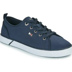 Baskets Mode^Tommy Hilfiger - VULC CANVAS SNEAKER Marine