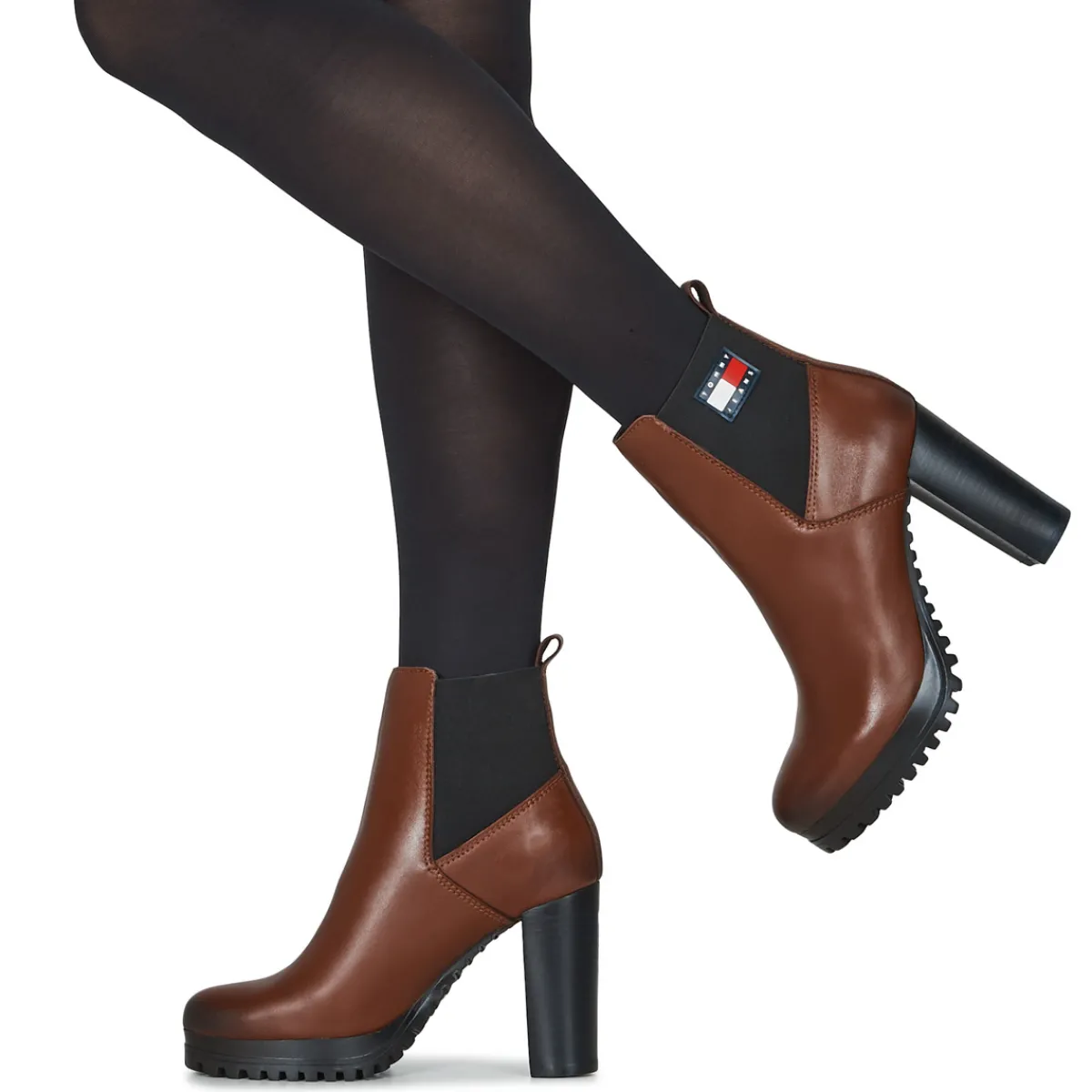 Bottines / Boots^Tommy Jeans - ESSENTIALS HIGH HEEL Marron