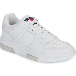 Baskets Mode^Tommy Jeans - THE BROOKLYN LEATHER Blanc