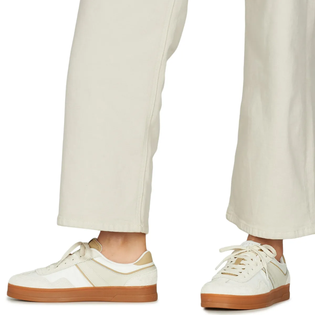 Baskets Mode^Tommy Jeans - THE GREENWICH MIX MEDIA Beige