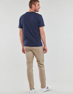 T-shirts & Polos^Tommy Jeans - TJM CLSC SMALL TEXT TEE Marine