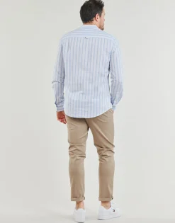 Chemises^Tommy Jeans - TJM MAO STRIPE LINEN BLEND SHIRT