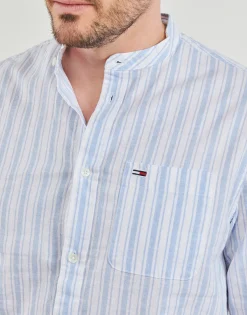 Chemises^Tommy Jeans - TJM MAO STRIPE LINEN BLEND SHIRT