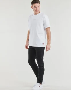 T-shirts & Polos^Tommy Jeans - TJM REG S NEW CLASSICS TEE EXT Blanc