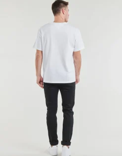T-shirts & Polos^Tommy Jeans - TJM REG S NEW CLASSICS TEE EXT Blanc