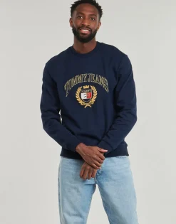 Sweats & Polaires^Tommy Jeans - TJM REG TJ PREP CREST CREW Marine