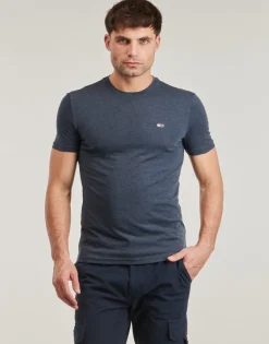 T-shirts & Polos^Tommy Jeans - TJM XSLIM JASPE HTR TEE EXT Marine