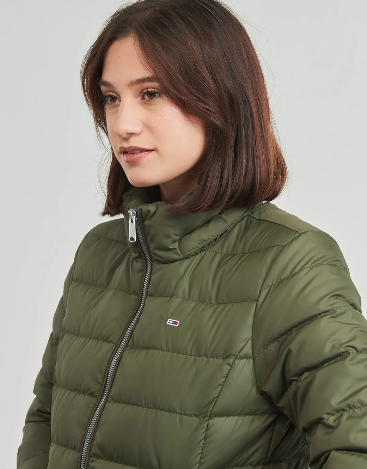 Manteaux^Tommy Jeans - TJW BASIC HOODED DOWN JACKET EXT Kaki
