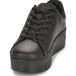 Baskets Mode^Tommy Jeans - TJW FLATFORM ESS Noir