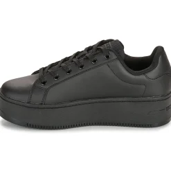 Baskets Mode^Tommy Jeans - TJW FLATFORM ESS Noir