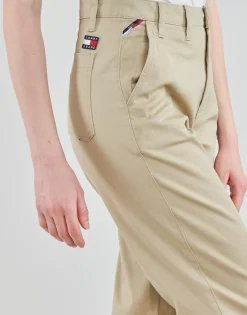 Pantalons^Tommy Jeans - TJW HIGH RISE STRAIGHT Beige