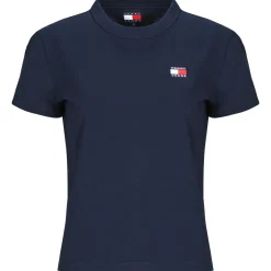 T-shirts & Polos^Tommy Jeans - TJW  REG BADGE TEE Noir