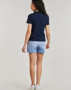 T-shirts & Polos^Tommy Jeans - TJW  REG BADGE TEE Noir