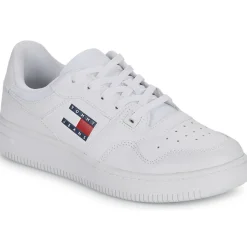 Baskets Mode^Tommy Jeans - TJW RETRO BASKET ESS Blanc