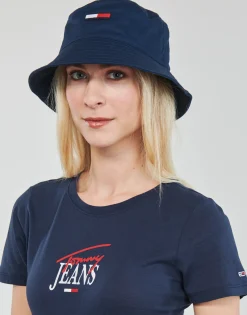 T-shirts & Polos^Tommy Jeans - TJW SKINNY ESSENTIAL LOGO 1 SS Marine