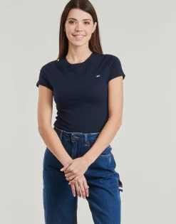 T-shirts & Polos^Tommy Jeans - TJW SLIM C-NECK TEE Marine