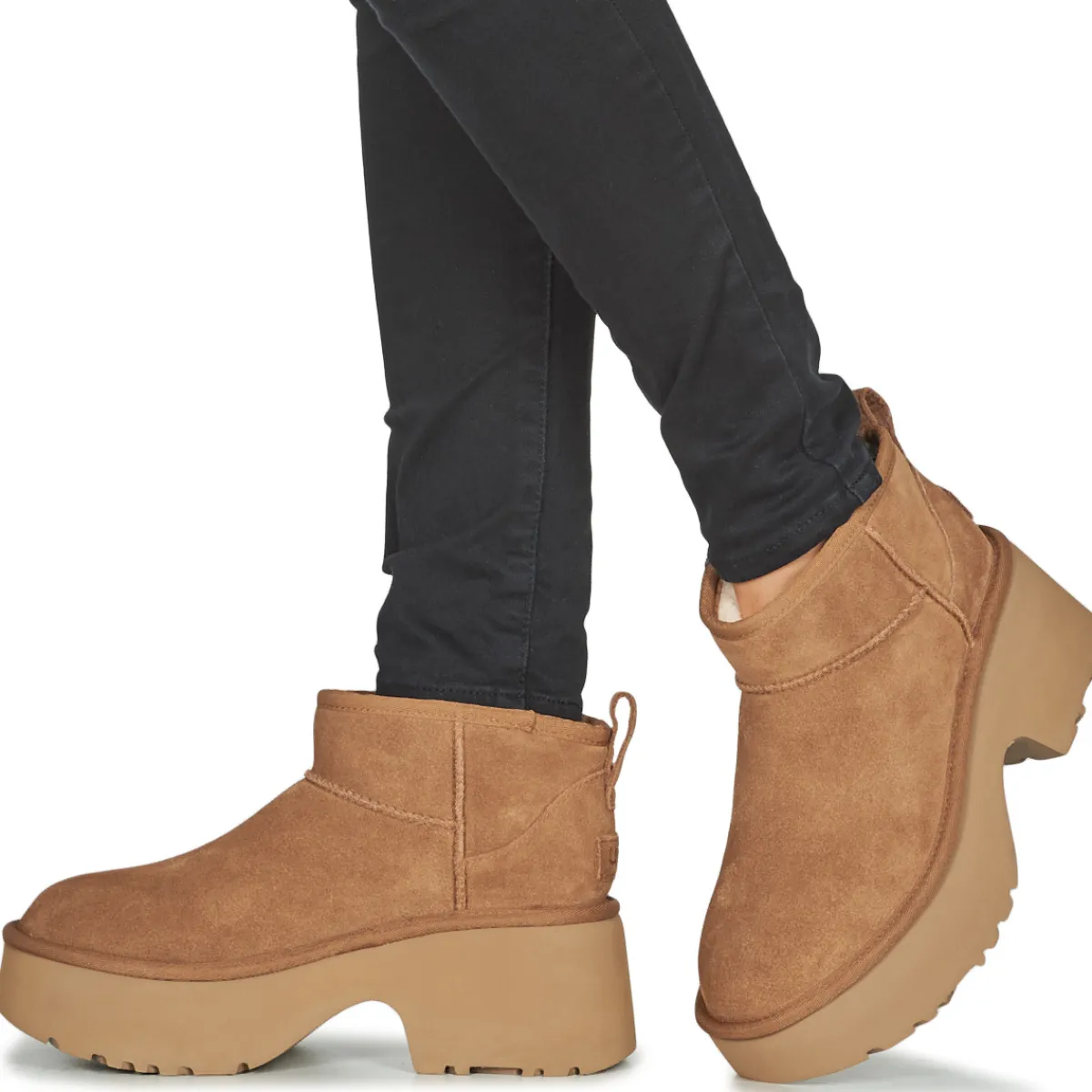 Bottines / Boots^UGG - W CLASSIC ULTRA MINI NEW HEIGHTS Cognac