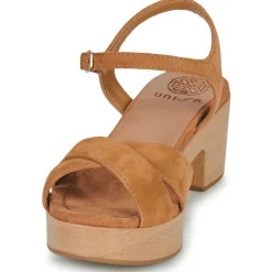 Sandales Et Nu-pieds^Unisa - IRAM Camel