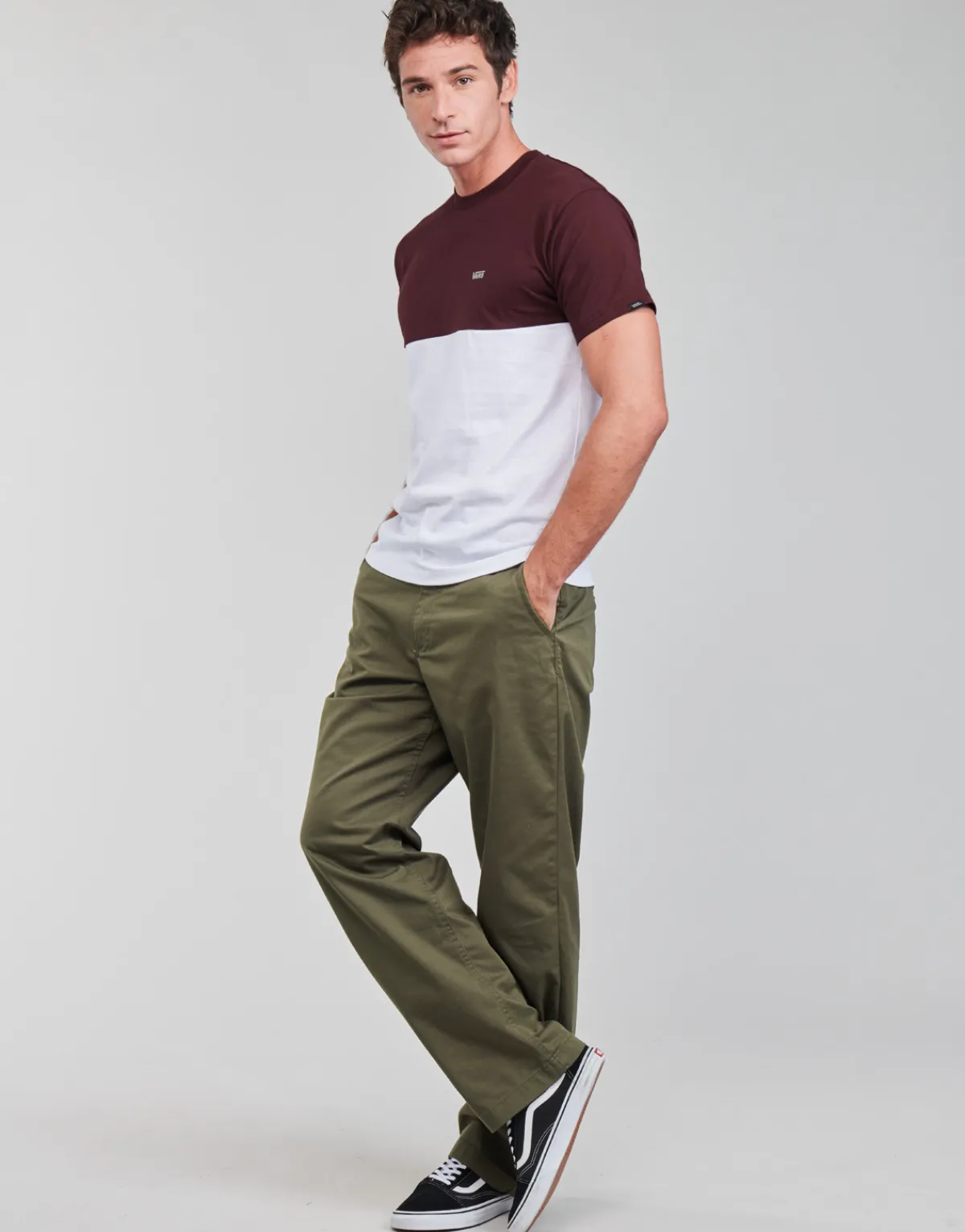 T-shirts & Polos^Vans - COLORBLOCK TEE Blanc