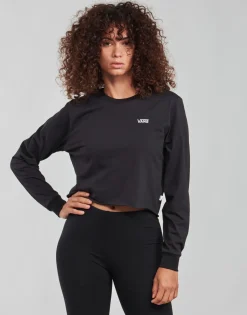 T-shirts & Polos^Vans - JUNIOR V LS CROP Noir