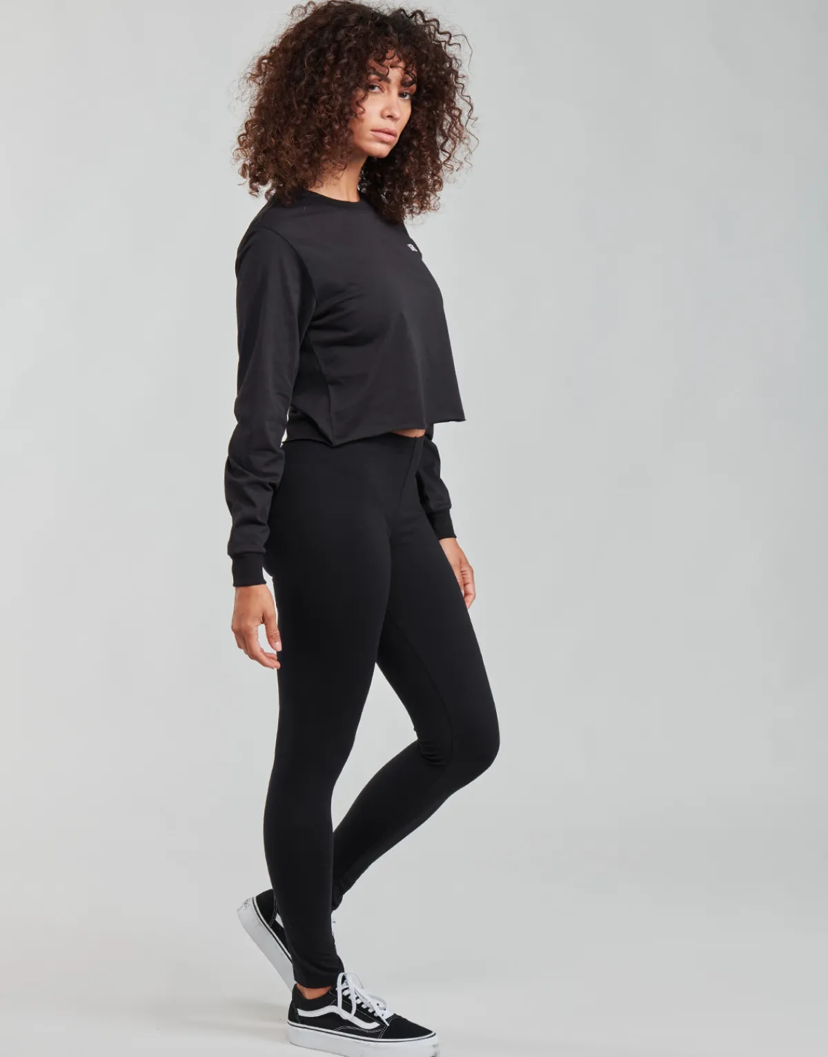 T-shirts & Polos^Vans - JUNIOR V LS CROP Noir