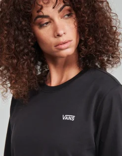 T-shirts & Polos^Vans - JUNIOR V LS CROP Noir