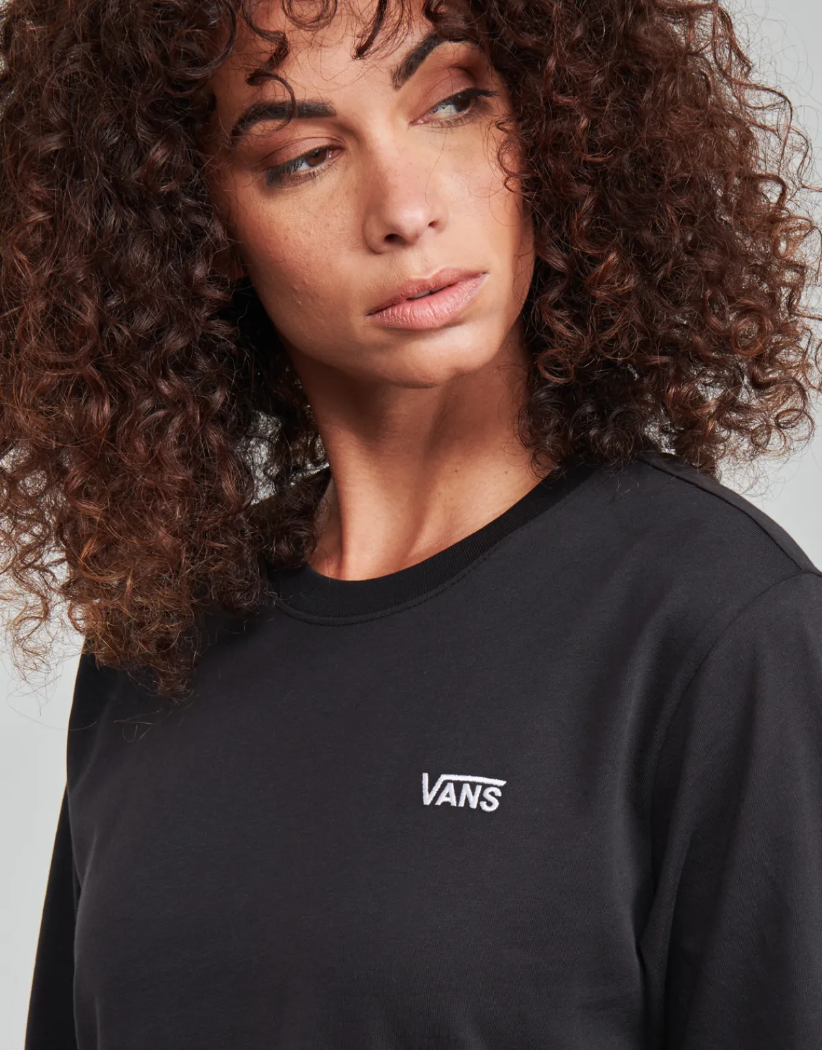 T-shirts & Polos^Vans - JUNIOR V LS CROP Noir