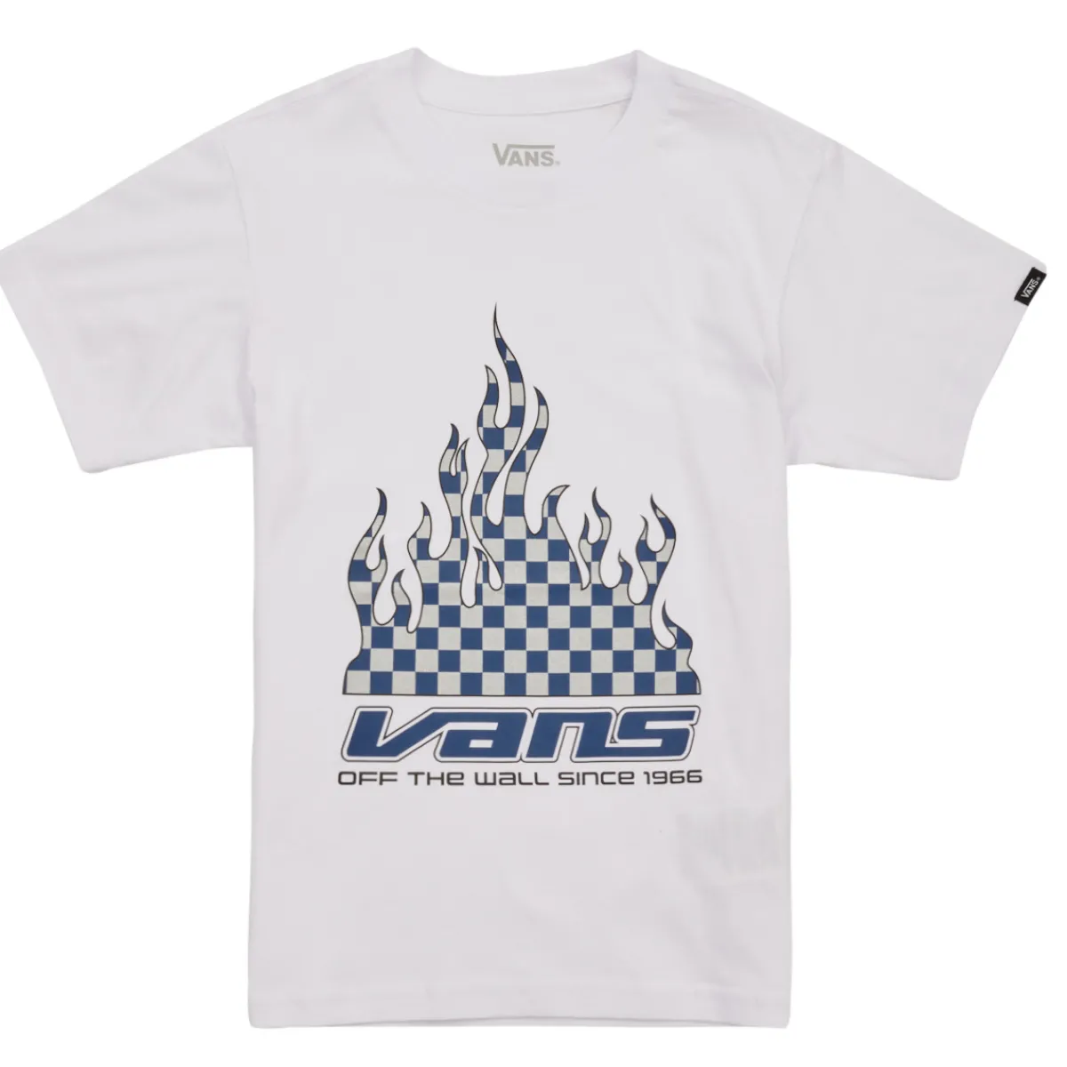 T-shirts & Polos^Vans - REFLECTIVE CHECKERBOARD FLAME SS Blanc