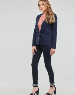 Vestes^Vero Moda - VMEVA LS SLIM BLAZER W. GOLD BUTTON  GA Marine