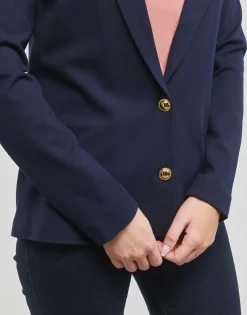 Vestes^Vero Moda - VMEVA LS SLIM BLAZER W. GOLD BUTTON  GA Marine