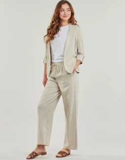 Pantalons^Vero Moda - VMJESMILO Beige