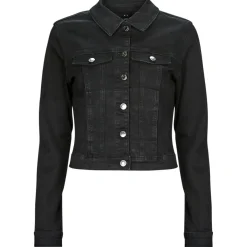 Vestes^Vero Moda - VMLUNA LS SLIM DNM JACKET MIX GA NOOS Noir