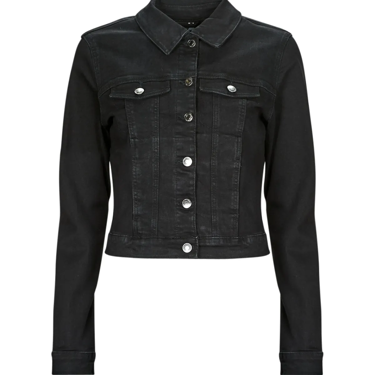 Vestes^Vero Moda - VMLUNA LS SLIM DNM JACKET MIX GA NOOS Noir