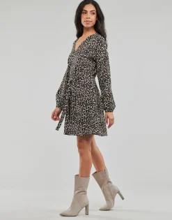 Robes^Vero Moda - VMNAJA LS SHORT DRESS WVN GA NOOS Beige