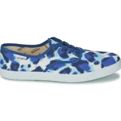 Baskets Mode^Victoria - INGLESA ESTAMP HUELLA TIGRE Bleu