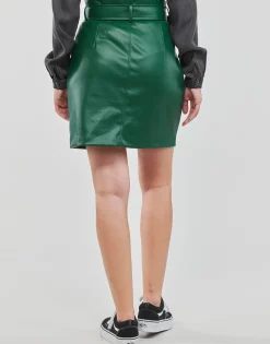 Jupes^Vila - VICHOOSY HW COATED SKIRT Vert