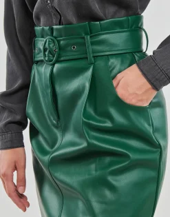 Jupes^Vila - VICHOOSY HW COATED SKIRT Vert