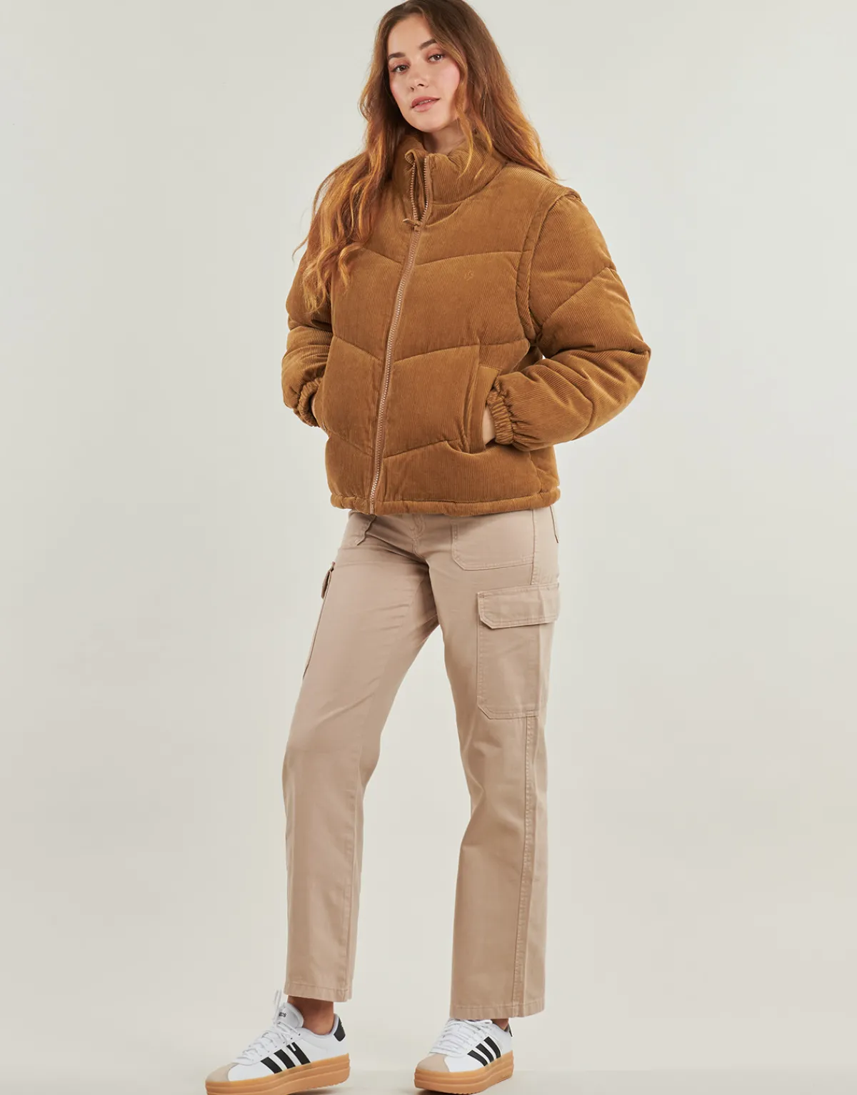 Manteaux^Volcom - CORD'N PUFF Marron
