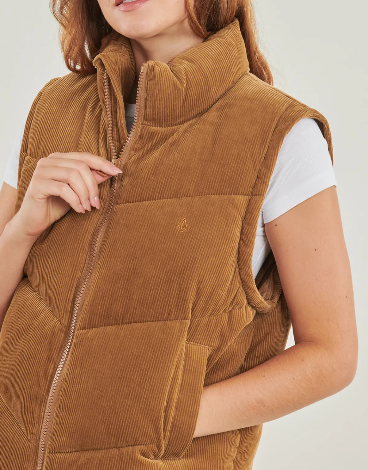 Manteaux^Volcom - CORD'N PUFF Marron