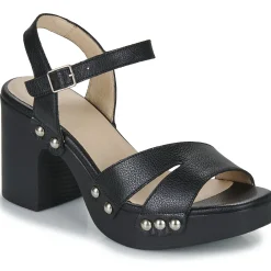 Sandales Et Nu-pieds^Wonders - L-1016-WILD Noir