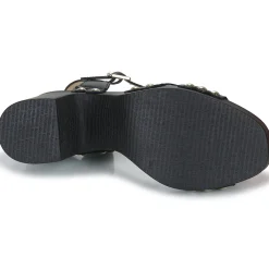 Sandales Et Nu-pieds^Wonders - L-1016-WILD Noir