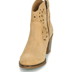 Bottines / Boots^YOKONO - ORNE-004-SERRAJE-BEIG Taupe